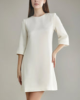 Robe en Soie 40 Momme Longueur Genou à Manches 3/4
